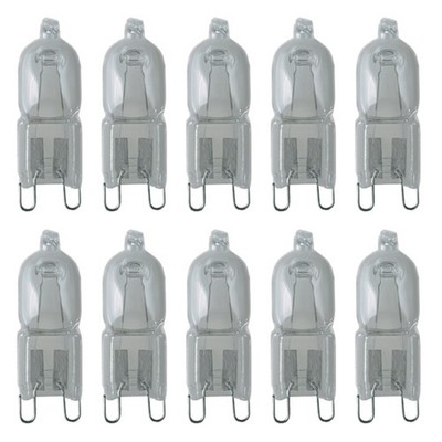 20 x Radium Halogen Stiftsockellampen 35W G9 klar 460lm warmweiß 2800K dimmbar
