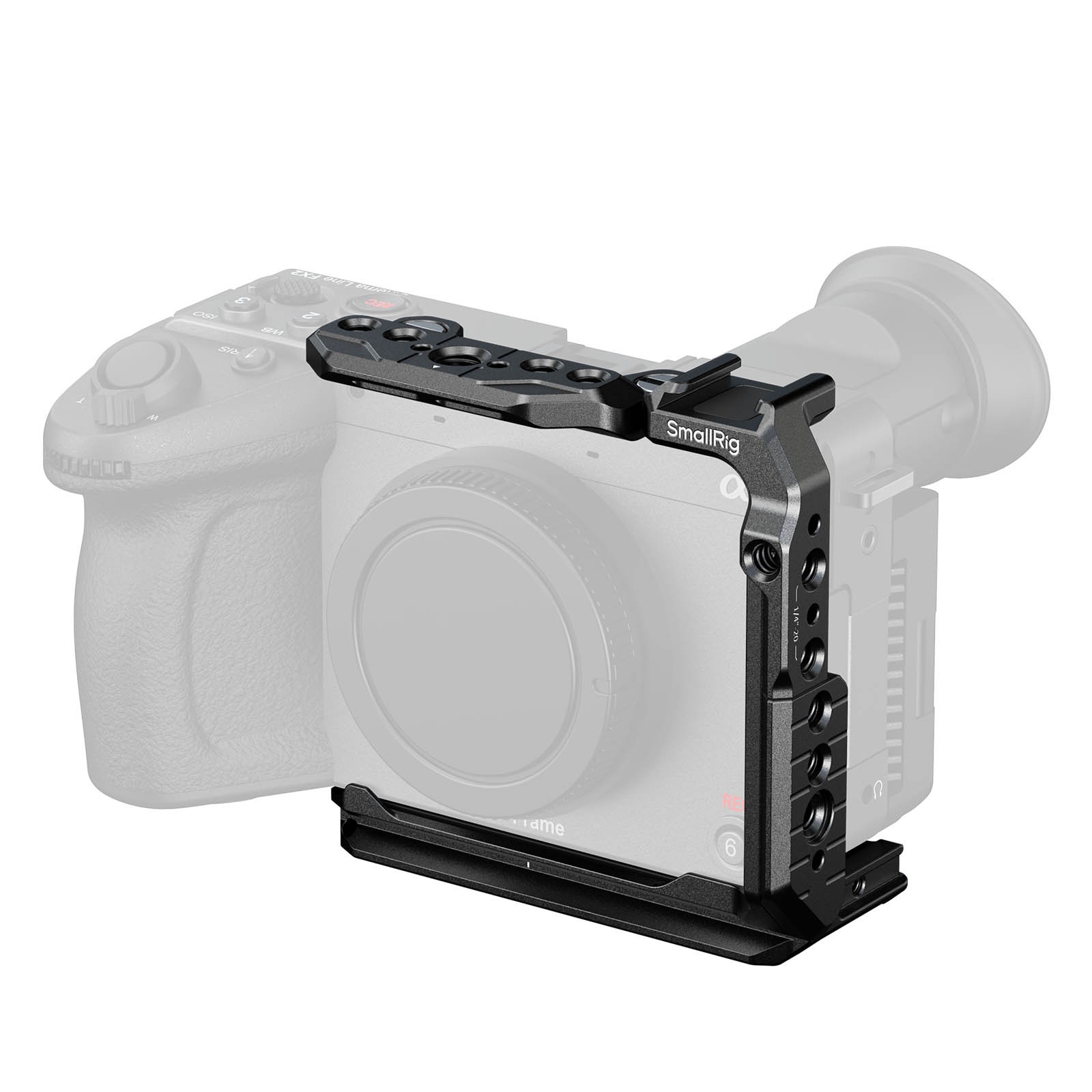 SmallRig Half Cage for Sony FX2 Camera Compatible with Original XLR Handle 5591