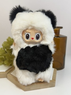 Custom Panda & Heart Bear Plush