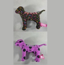 Victorias Secret PINK Dog Plush Lot   Pink  Paisley   6" Tall