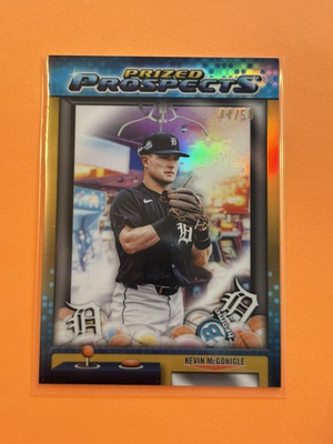 #ad 2025 Bowman Draft Chrome #PP 2 Kevin McGonigle Gold Prized Prospects PP 2 50 $35.99