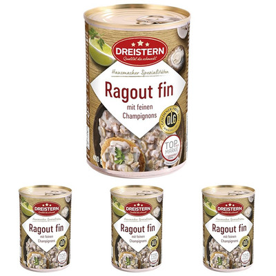 DREISTERN Ragout Fin 400G I Leckeres Ragout in Der Praktischen Recycelbaren Kons