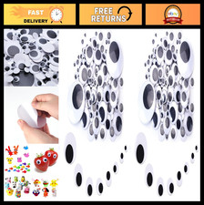 200pcs Assorted Googly Wiggle Eyes with Adhesive for Crafts  Sewing - Pack of 2