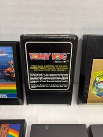 Intellivision Game Lot of 12 - Pitfall Donkey Kong Frogger Atlantis Carnival +