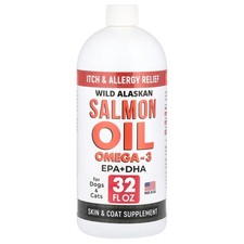 Wild Alaskan Salmon Oil Omega-3, For Dogs Cats, 32 fl oz