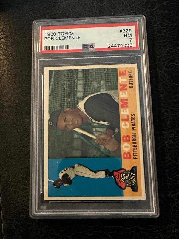 1960 Roberto Clemente Topps #326 PSA 7 NM Pirates 
