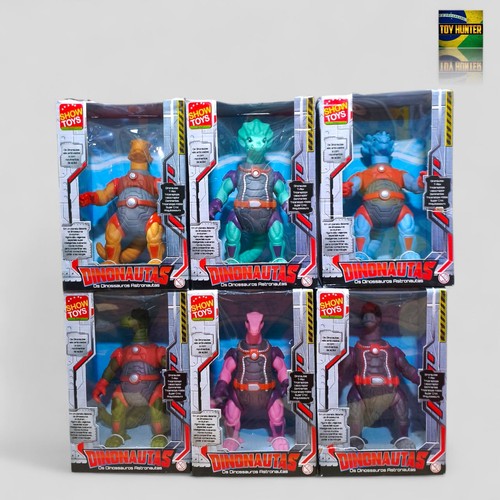 DINONAUTAS - "THE NEW DINOSAUCERS" COMPLETE SET - 6 PIECES - BRAZIL FIGURES