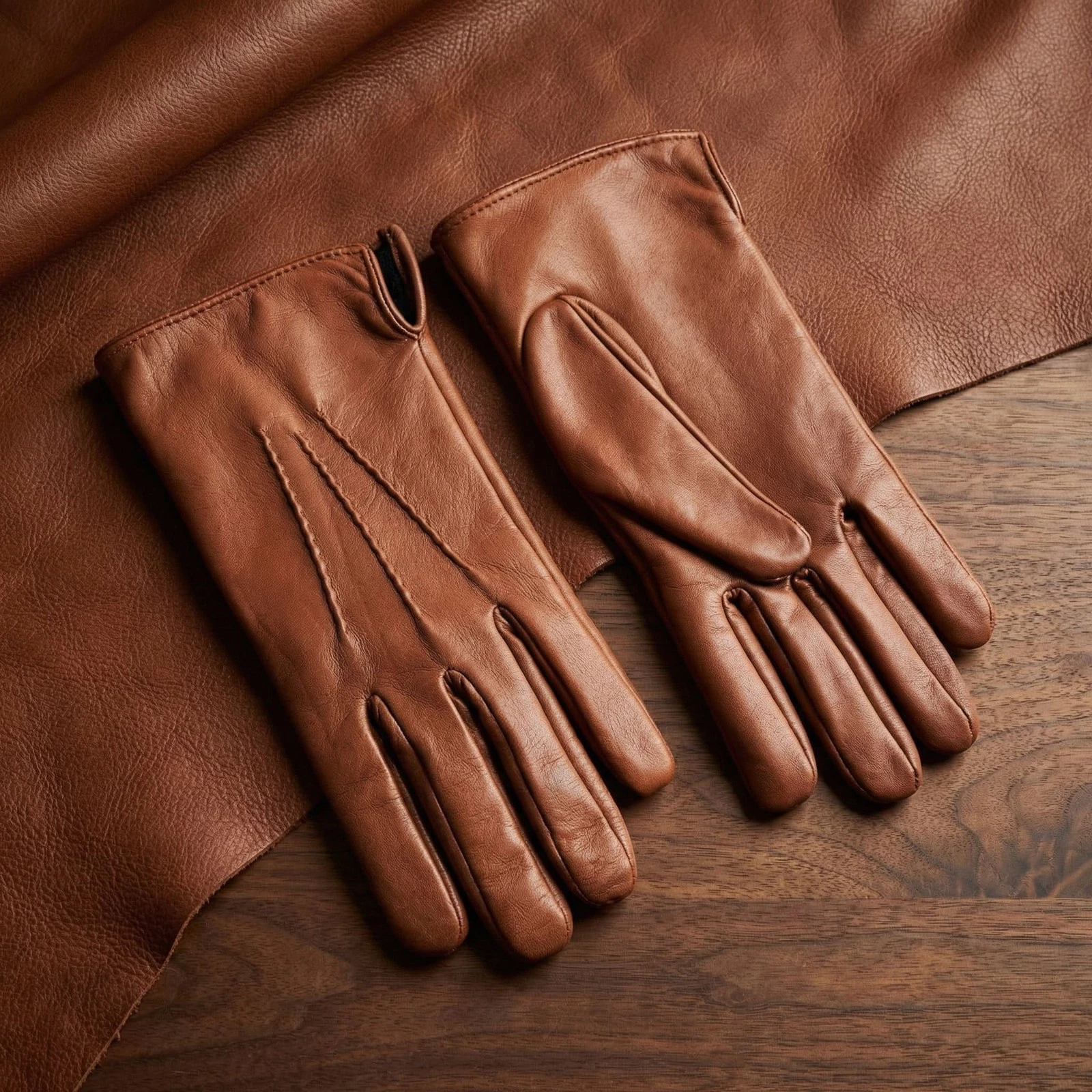 Men’s Lambskin Winter Gloves with Cashmere Lining