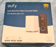 Image of Eufy Security Video Doorbell S220 2K (Battery-Powered) with HomeBase 2 2K New