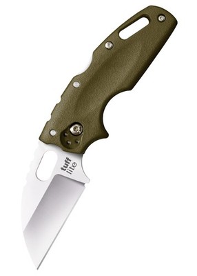 Cold Steel Taschenmesser Tuff Lite glatte Schneide olivgrün - Einhandmesser Clip