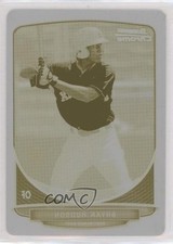 2013 Bowman Draft Picks Printing Plate Yellow 1/1 Bryan Hudson #BDPP86 0l2