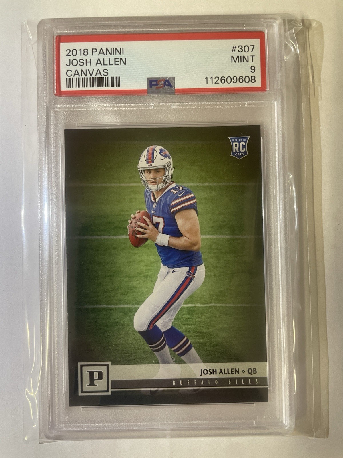 2018 Panini - Rookies Josh Allen #307 (RC) Canvas PSA 9