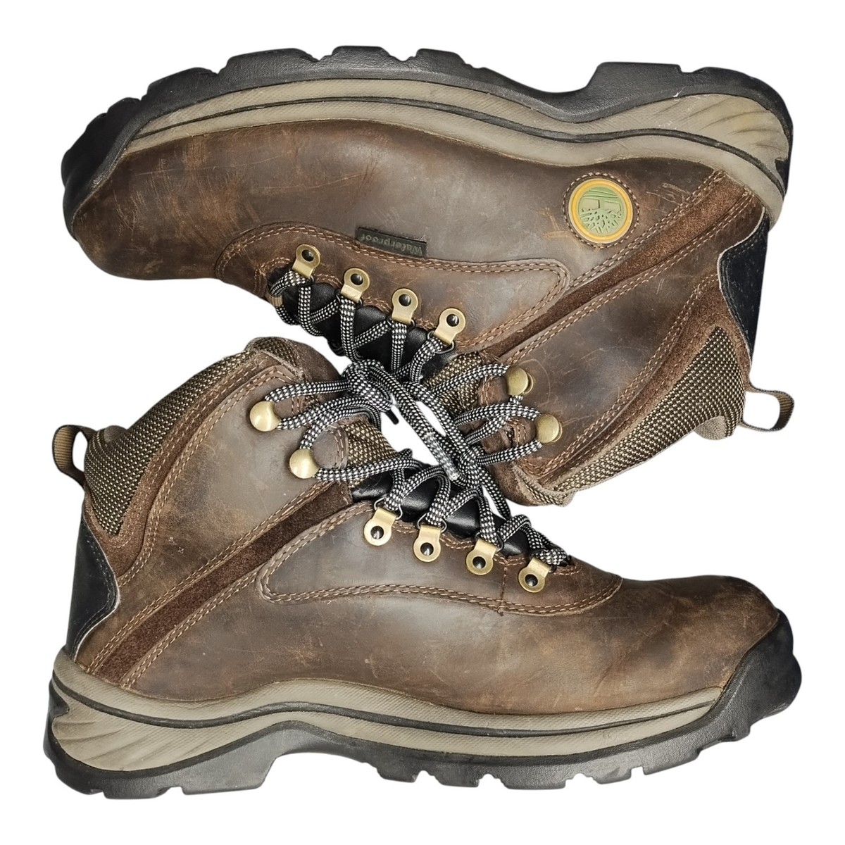 TIMBERLAND Men\'s Size 11.5M Leather Shoes Waterproof Hiking Boots Lace up Size 12 Men main image 2