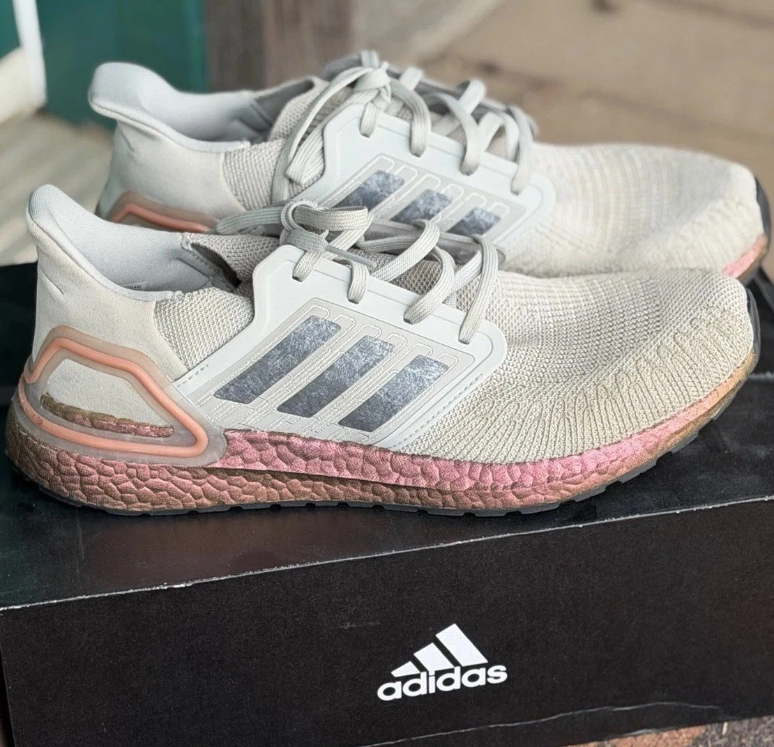 adidas Ultraboost 20 Metal Grey Signal Coral for Sale  display picture 2