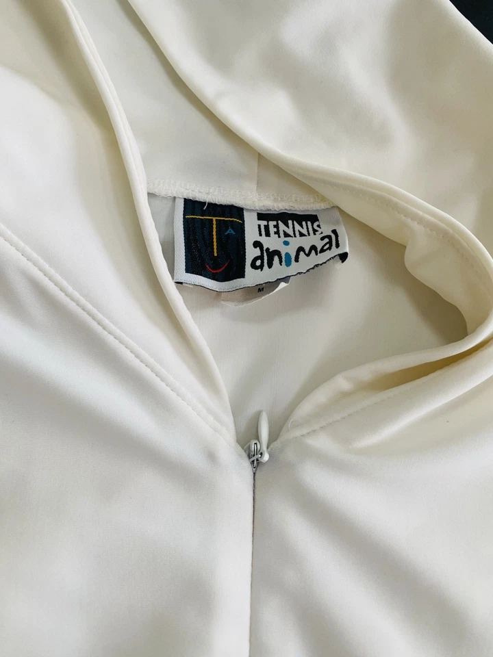 Tenis Animal Capucha Spandex Mujer’s Talla M Blanco Manga Larga Foto 2 de 4