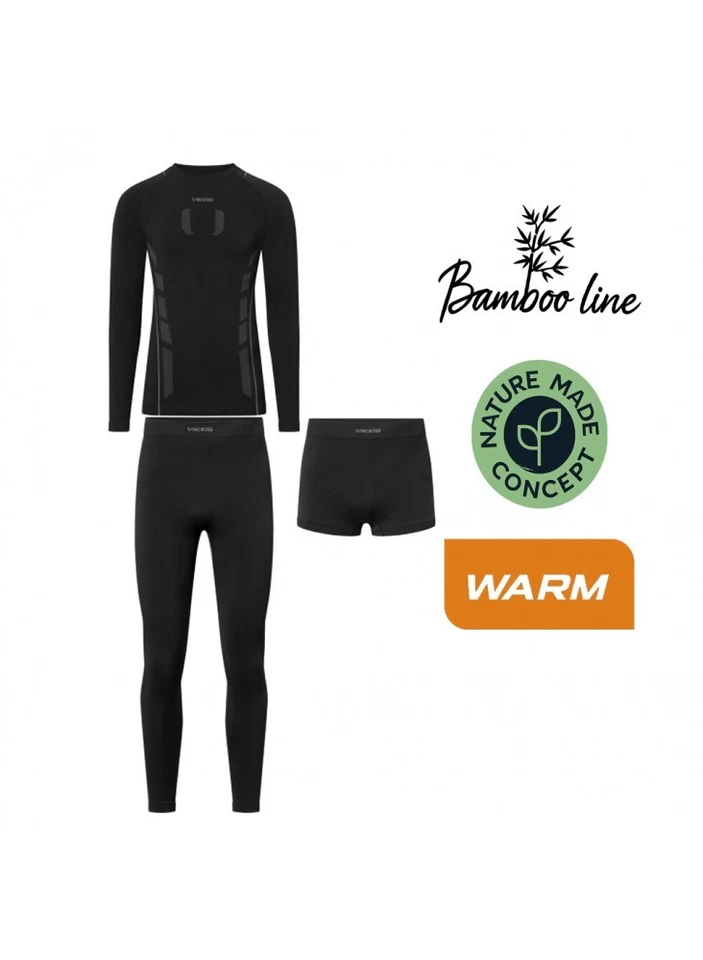 Viking Eiger Bambus Thermo Unterwäsche Set Base Layer -15°C UV Schutz