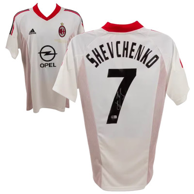 Andriy Shevchenko Signed AC Milan Away Soccer Jersey #7 with