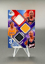 MICHAEL JORDAN / MAGIC / MALONE 2009-10 SP Game-Used 3 Game-Worn Patches 11/50