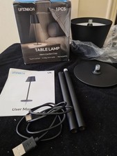 Image of UPXNBOR Rechargeable Table Lamp, Cordless Battery Operated Touch USB Table Lamp