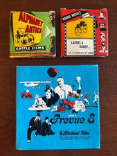 Three Vintage 8mm Super 8 Movies Laurel  Hardy, Animation  More