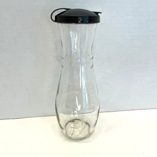 Vintage Good Seasons Salad Dressing Cruet Oil Water Vinegar Marks Black Lid