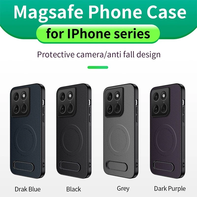 For Motorola Signature Edge70 Pro 60 Fusion Carbon Fiber Skin Magnetic StandCase - Picture 10 of 15