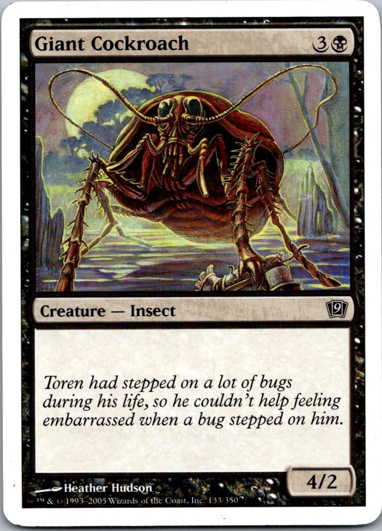 Giant Cockroach C 8ED #135 NM MTG Magic