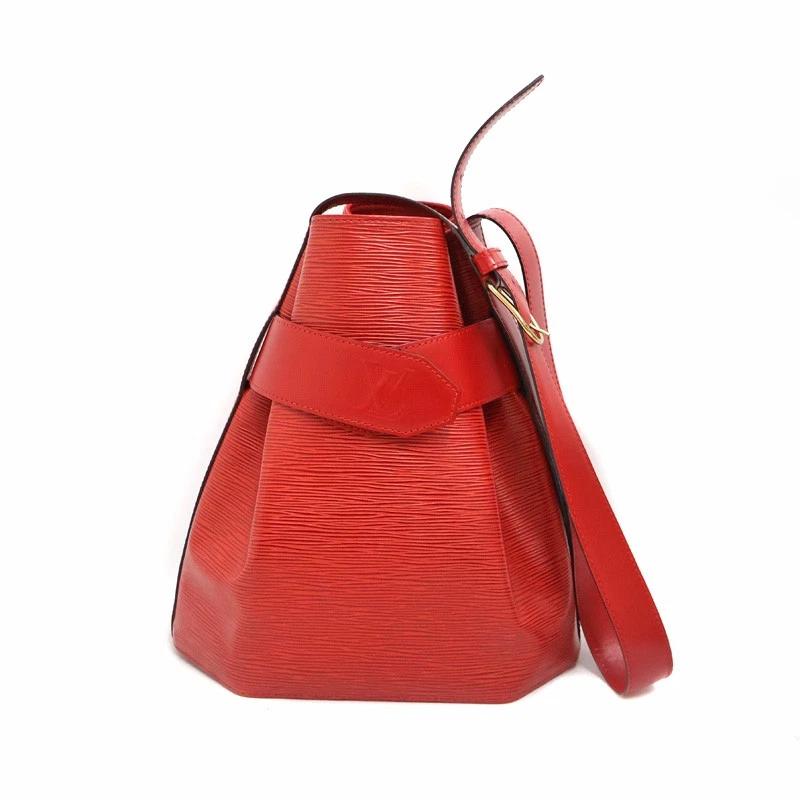 Vuitton — Louis Vuitton PM M80207 Leather Shoulder Bag Women's KNB1683 #KNB1683