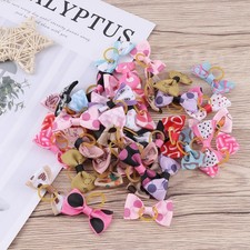 40 Pcs Jewelry Accessories Hair Clips Dog Puppy Accessory Bows for Small Dogs