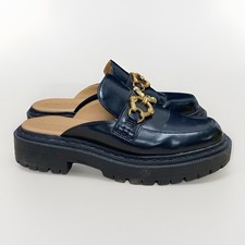 Circus Sam Edelman Womens 8.5 Evangeline Mule Black Gold Slip On Loafer