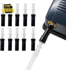 10-Pack Secure-Air Aquarium Tube Fittings Anti-Burst Connectors & Safety Lock Cl