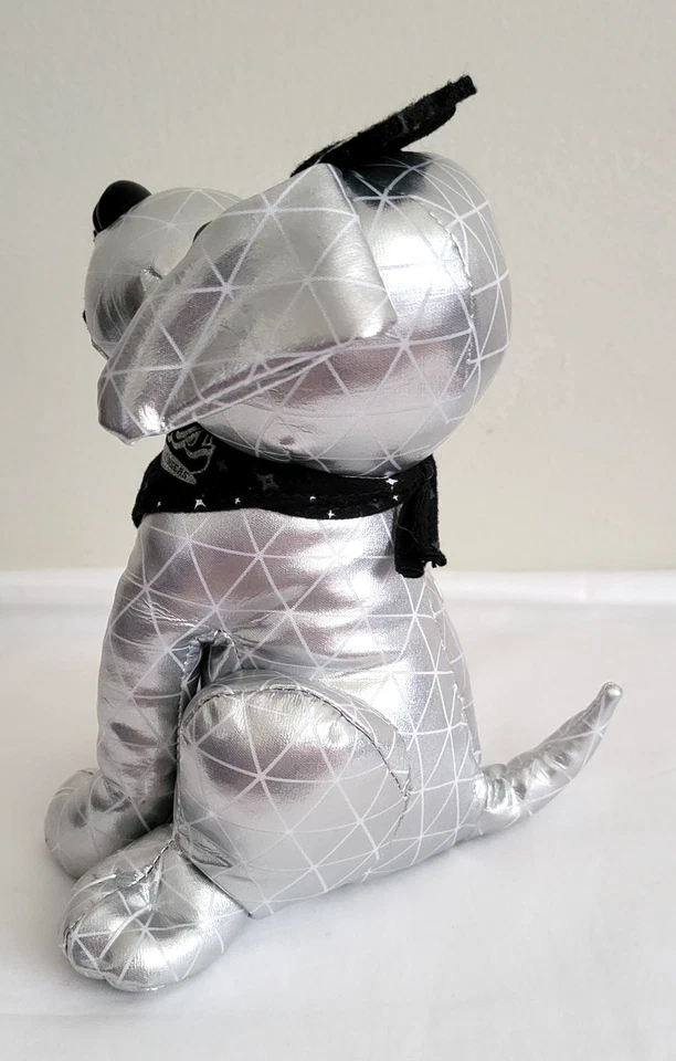 Raising Canes New Year Countdown Cane Silver Dog Plush - Image 4 of 4