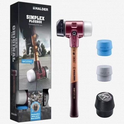 Halder Simplex Plus Box 80 mm Mallet Starter Kit, 4 Pieces