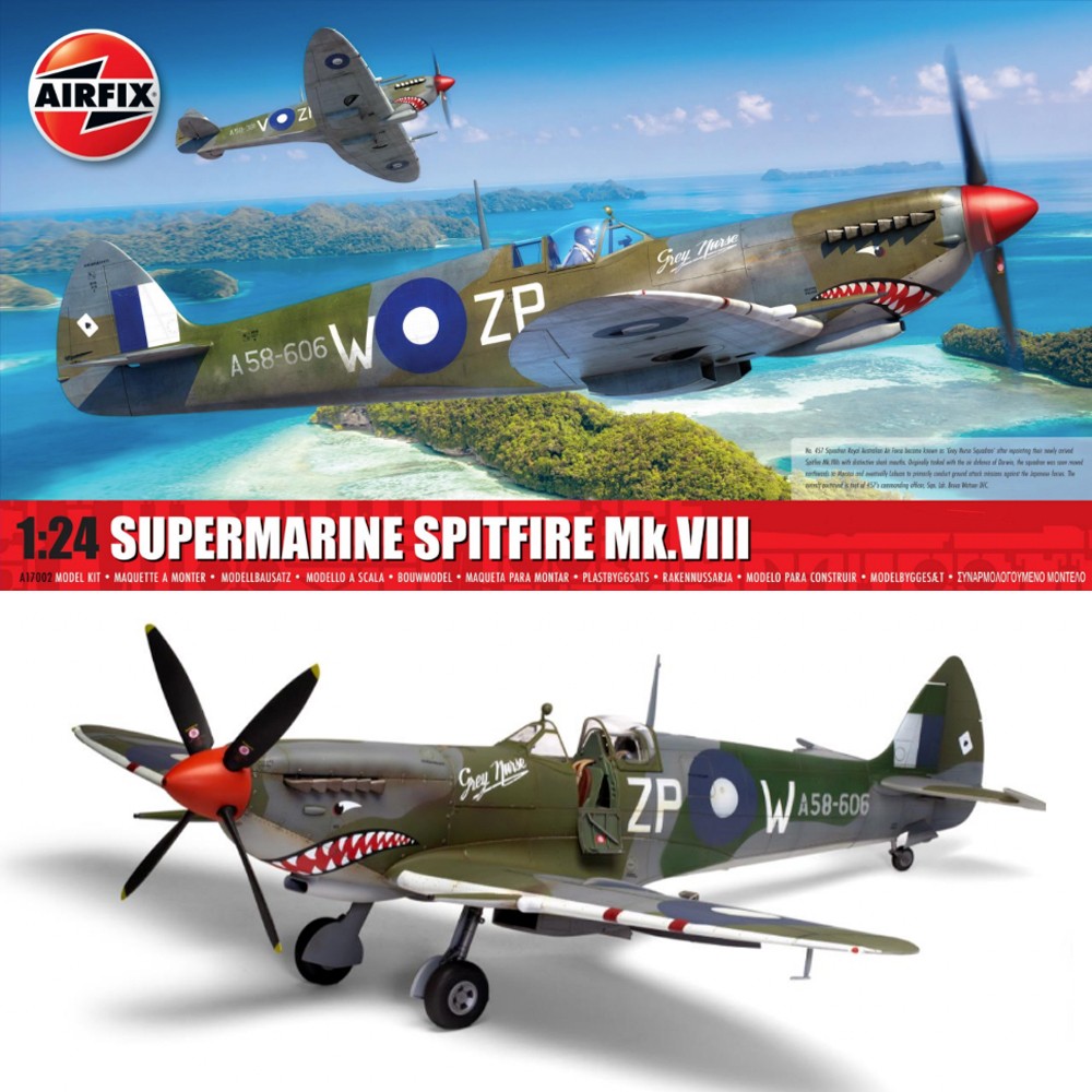 Maquette Airfix 1/72 Spitfire F Mk.22 – Chasseur Britannique RAF – Neuf