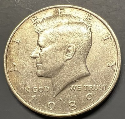 1989 P Kennedy Half Dollar   DDR + Missing  I  Error KM#164
