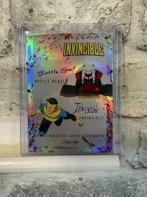 2025 Keepsake Invincible / Battle Beast Signagraph Blood Splatter Holo /500 #399