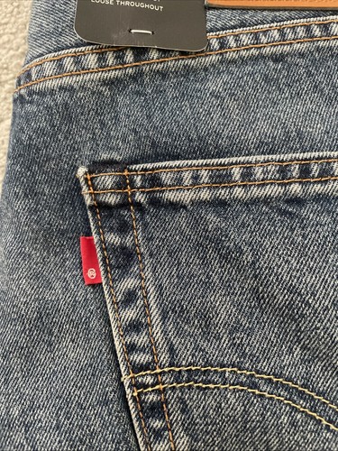Levi's Premium 568 Loose Straight Blue Jeans Men’s True Size 30Wx28.5L See Desc - Picture 2 of 15