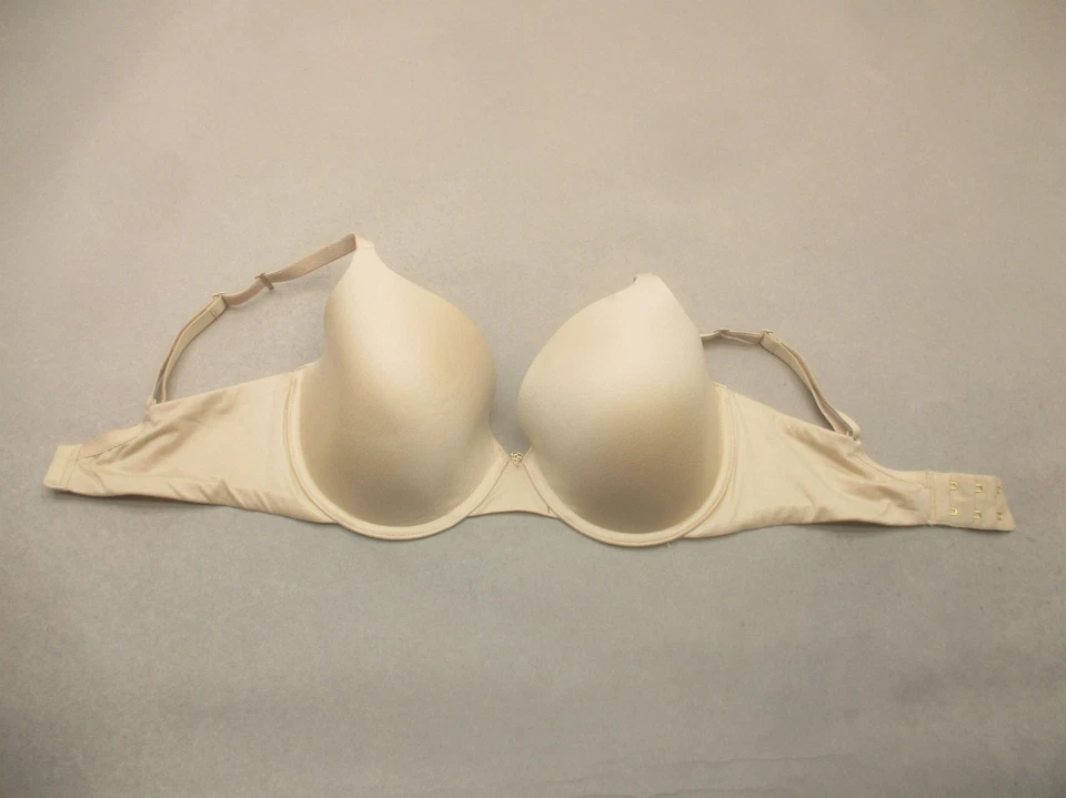 34DD Betsey Johnson женщин бежевый с подкладкой на косточках назад застежки Demi бюстгальтер 2H - Изображение 3 из 4