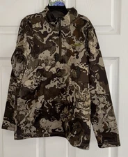 Magellan Outdoors Pullover Boys Medium Hunt Gear Camo 3/4 Zip