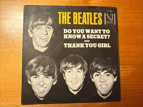 The Beatles ‎– Do You Want To Know A Secret 1964 Vee Jay VJ-587 45 7” Vinyl VG+