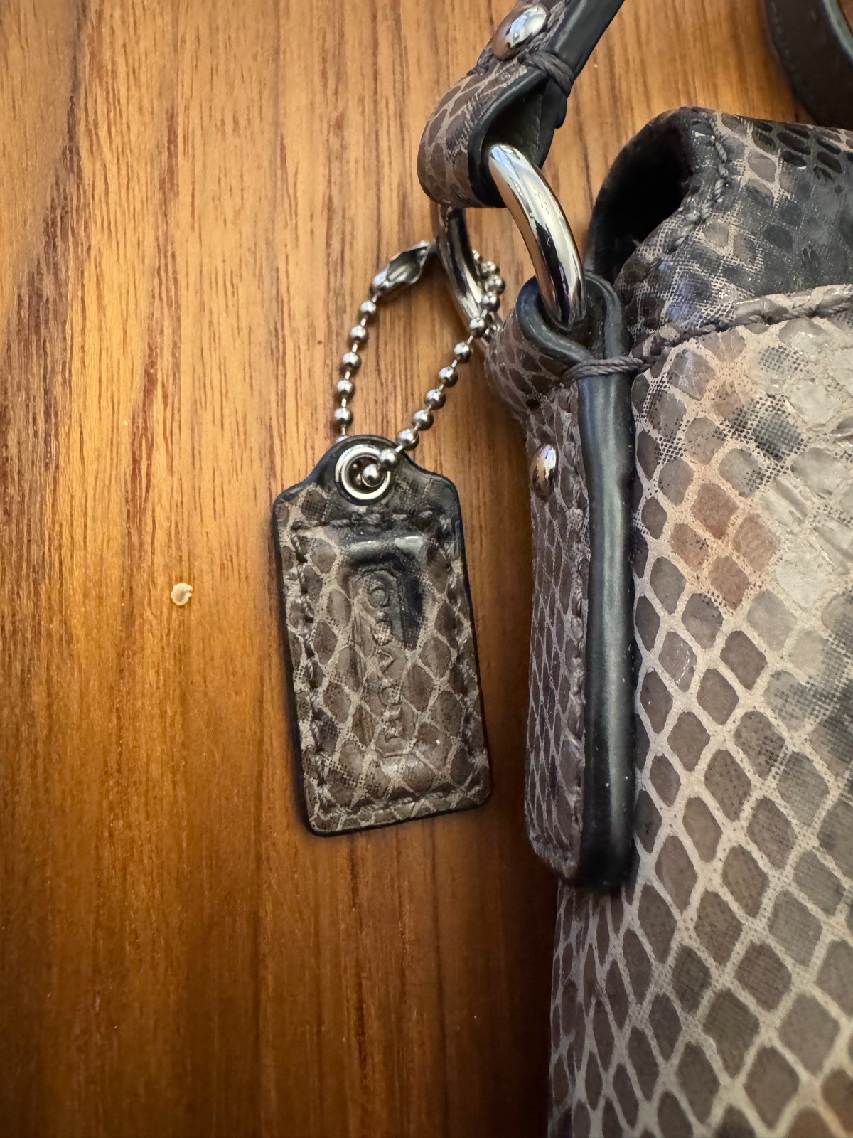 Coach Soho Snake Python Pattern Leather Crossbody… - image 4