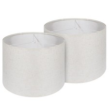 Drum Lamp Shade 13x13x10 Inch Easy Assembly Table Floor Spider Fitter 2 PCS