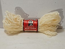 Aunt Lydia  s Heavy Rug Yarn 905 Natural 70 Yards Vintage Fiber Find New