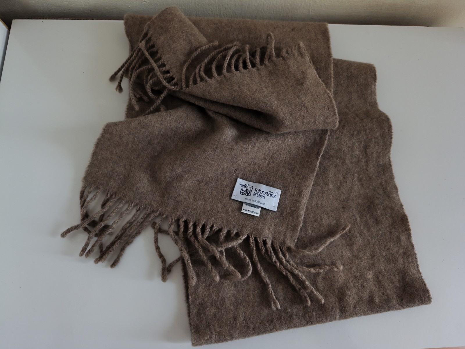 Johnston Of Elgin Made In Scotland 100% Lambswool Women Scarf