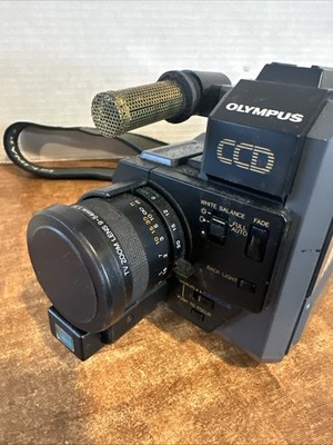 1987 Olympus VX-801 8MM Movie 8 Video Camcorder W Batteries Case
