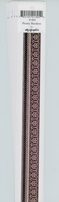 Dollhouse Wallpaper Border 1305/ 6 Strips Brown Shades 12''X  1''  MiniGraphics