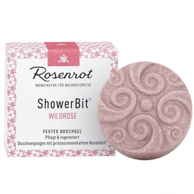 Rosenrot Festes Duschgel Wildrose   60 g