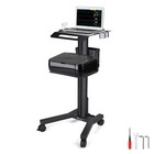 YesSources 2 Tiers Mobile Medical Cart Trolley Lab Dental Spa Salon Equipment