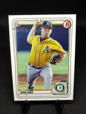 2020 Bowman  Gus Varland BP38 Oakland Athletics Baseball Card