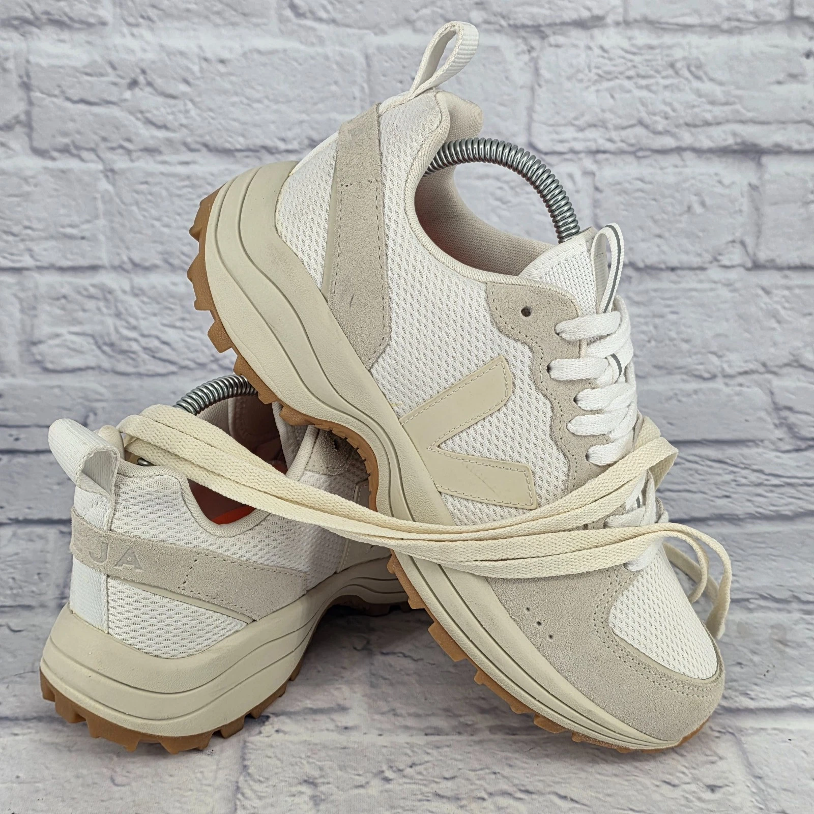 SALOMON Sneakers Veja Venturi donna 8 5 bianco sporco beige sostenibili grosse casual